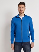 Sweatjacke mit Stehkragen - Männer - victory blue Sweatjacke mit Stehkragen - Männer - victory blue - 1 - TOM TAILOR