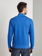 Sweatjacke mit Stehkragen - Männer - victory blue Sweatjacke mit Stehkragen - Männer - victory blue - 2 - TOM TAILOR