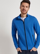 Sweatjacke mit Stehkragen - Männer - victory blue Sweatjacke mit Stehkragen - Männer - victory blue - 5 - TOM TAILOR