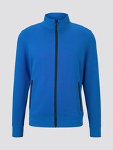 Sweatjacke mit Stehkragen - Männer - victory blue Sweatjacke mit Stehkragen - Männer - victory blue - 7 - TOM TAILOR