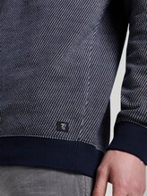 Strukturiertes Sweatshirt - Männer - navy stripy structure Strukturiertes Sweatshirt - Männer - navy stripy structure - 10 - TOM TAILOR Denim