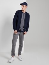 Strukturiertes Sweatshirt - Männer - navy stripy structure Strukturiertes Sweatshirt - Männer - navy stripy structure - 3 - TOM TAILOR Denim