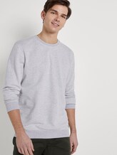 Strukturiertes Sweatshirt - Männer - grey stripy structure Strukturiertes Sweatshirt - Männer - grey stripy structure - 5 - TOM TAILOR Denim