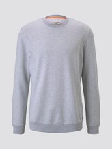 Strukturiertes Sweatshirt - Männer - grey stripy structure Strukturiertes Sweatshirt - Männer - grey stripy structure - 7 - TOM TAILOR Denim