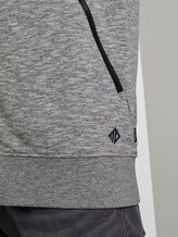 Sweatjack met hoodie - Mannen - Light Stone Grey Melange Sweatjack met hoodie - Mannen - Light Stone Grey Melange - 10 - TOM TAILOR Denim