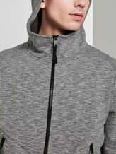 Sweatjack met hoodie - Mannen - Light Stone Grey Melange Sweatjack met hoodie - Mannen - Light Stone Grey Melange - 9 - TOM TAILOR Denim
