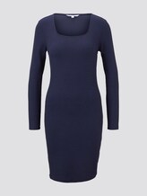 Bodycon Minikleid in Ripp-Optik - Frauen - Real Navy Blue Bodycon Minikleid in Ripp-Optik - Frauen - Real Navy Blue - 7 - TOM TAILOR Denim