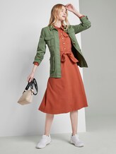 Strukturiertes Cargo Midikleid - Frauen - fox orange Strukturiertes Cargo Midikleid - Frauen - fox orange - 3 - TOM TAILOR Denim