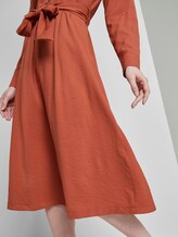 Strukturiertes Cargo Midikleid - Frauen - fox orange Strukturiertes Cargo Midikleid - Frauen - fox orange - 9 - TOM TAILOR Denim