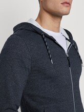Strukturierte Sweatjacke - Männer - navy grindle stripe Strukturierte Sweatjacke - Männer - navy grindle stripe - 9 - TOM TAILOR