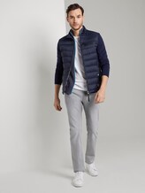 Strickjacke mit Mesh-Detail - Männer - Black Iris Blue Strickjacke mit Mesh-Detail - Männer - Black Iris Blue - 3 - TOM TAILOR