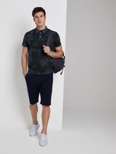 Gemustertes Poloshirt - Männer - sky captain blue white melange Gemustertes Poloshirt - Männer - sky captain blue white melange - 3 - TOM TAILOR