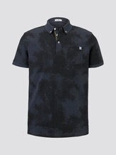 Gemustertes Poloshirt - Männer - sky captain blue white melange Gemustertes Poloshirt - Männer - sky captain blue white melange - 7 - TOM TAILOR