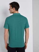 Gemustertes Poloshirt - Männer - ever green white melange Gemustertes Poloshirt - Männer - ever green white melange - 2 - TOM TAILOR