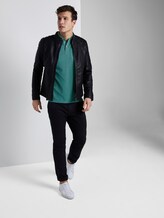 Gemustertes Poloshirt - Männer - ever green white melange Gemustertes Poloshirt - Männer - ever green white melange - 3 - TOM TAILOR