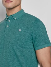 Gemustertes Poloshirt - Männer - ever green white melange Gemustertes Poloshirt - Männer - ever green white melange - 9 - TOM TAILOR