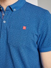 Gemustertes Poloshirt - Männer - victory blue white melange Gemustertes Poloshirt - Männer - victory blue white melange - 9 - TOM TAILOR