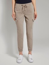 Cargo trousers in a loose fit - Women - Dusty Taupe Cargo trousers in a loose fit - Women - Dusty Taupe - 1 - TOM TAILOR