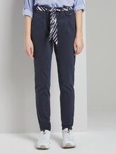 Paperbag Hose - Frauen - Sky Captain Blue Paperbag Hose - Frauen - Sky Captain Blue - 1 - TOM TAILOR