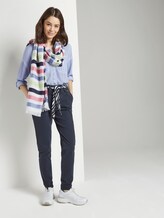 Paperbag Hose - Frauen - Sky Captain Blue Paperbag Hose - Frauen - Sky Captain Blue - 3 - TOM TAILOR