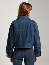 Kurze Oversized Jeansjacke - Frauen - Used Dark Stone Blue Denim Kurze Oversized Jeansjacke - Frauen - Used Dark Stone Blue Denim - 2 - TOM TAILOR Denim