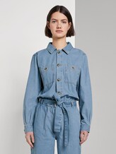 Jeans Jumpsuit - Frauen - Used Mid Stone Blue Denim Jeans Jumpsuit - Frauen - Used Mid Stone Blue Denim - 1 - TOM TAILOR Denim