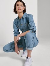 Jeans Jumpsuit - Frauen - Used Mid Stone Blue Denim Jeans Jumpsuit - Frauen - Used Mid Stone Blue Denim - 5 - TOM TAILOR Denim