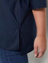 Loose blouse with pleats - Women - Real Navy Blue Loose blouse with pleats - Women - Real Navy Blue - 10 - My True Me