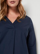 Loose blouse with pleats - Women - Real Navy Blue Loose blouse with pleats - Women - Real Navy Blue - 9 - My True Me