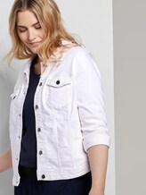Farbige Jeansjacke - Frauen - White Farbige Jeansjacke - Frauen - White - 5 - My True Me