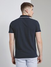 Gedessineerde Polo hemd - Mannen - navy small diamond dot print Gedessineerde Polo hemd - Mannen - navy small diamond dot print - 2 - TOM TAILOR Denim