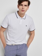 Poloshirt mit Alloverprint - Männer - white small diamond dot print Poloshirt mit Alloverprint - Männer - white small diamond dot print - 5 - TOM TAILOR Denim