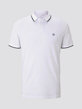 Poloshirt mit Alloverprint - Männer - white small diamond dot print Poloshirt mit Alloverprint - Männer - white small diamond dot print - 7 - TOM TAILOR Denim