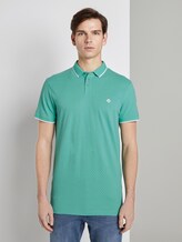Gemustertes Poloshirt - Männer - mint small diamond dot print Gemustertes Poloshirt - Männer - mint small diamond dot print - 1 - TOM TAILOR Denim
