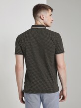 Gemustertes Poloshirt - Männer - black small diamond dot print Gemustertes Poloshirt - Männer - black small diamond dot print - 2 - TOM TAILOR Denim