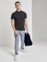 Gemustertes Poloshirt - Männer - black small diamond dot print Gemustertes Poloshirt - Männer - black small diamond dot print - 3 - TOM TAILOR Denim