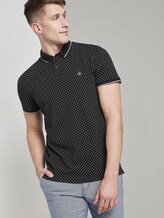 Gemustertes Poloshirt - Männer - black small diamond dot print Gemustertes Poloshirt - Männer - black small diamond dot print - 5 - TOM TAILOR Denim