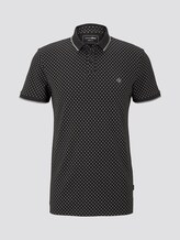 Gemustertes Poloshirt - Männer - black small diamond dot print Gemustertes Poloshirt - Männer - black small diamond dot print - 7 - TOM TAILOR Denim