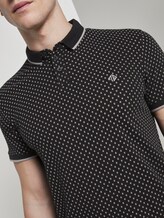 Gemustertes Poloshirt - Männer - black small diamond dot print Gemustertes Poloshirt - Männer - black small diamond dot print - 9 - TOM TAILOR Denim
