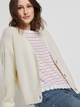 Kurzer Grobstrick-Cardigan - Frauen - Gardenia White Kurzer Grobstrick-Cardigan - Frauen - Gardenia White - 5 - TOM TAILOR Denim