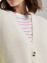 Kurzer Grobstrick-Cardigan - Frauen - Gardenia White Kurzer Grobstrick-Cardigan - Frauen - Gardenia White - 9 - TOM TAILOR Denim