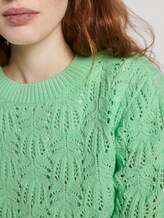 Pullover mit Ajour-Musterung - Frauen - soft neo green Pullover mit Ajour-Musterung - Frauen - soft neo green - 9 - TOM TAILOR Denim