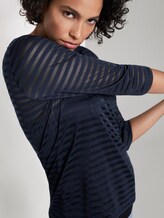 Gestreiftes Shirt mit 3/4 Arm - - Sky Captain Blue Gestreiftes Shirt mit 3/4 Arm - - Sky Captain Blue - 9 - Mine to five