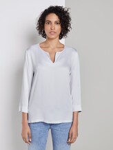 Tunikabluse mit V-Ausschnitt - Frauen - White Tunikabluse mit V-Ausschnitt - Frauen - White - 1 - Mine to five