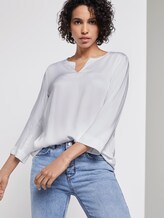 Tunikabluse mit V-Ausschnitt - Frauen - White Tunikabluse mit V-Ausschnitt - Frauen - White - 5 - Mine to five