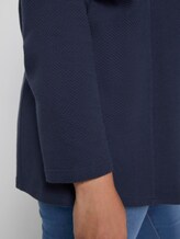Strukturierter Sweat-Cardigan - Frauen - Real Navy Blue Strukturierter Sweat-Cardigan - Frauen - Real Navy Blue - 10 - My True Me