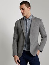 Strukturiertes Sakko aus Piqué - Männer - Dark Grey Melange Strukturiertes Sakko aus Piqué - Männer - Dark Grey Melange - 5 - TOM TAILOR