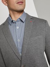 Strukturiertes Sakko aus Piqué - Männer - Dark Grey Melange Strukturiertes Sakko aus Piqué - Männer - Dark Grey Melange - 9 - TOM TAILOR