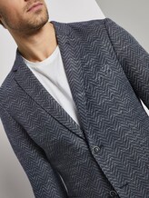 Strukturiertes Sakko aus Piqué - Männer - blue zig zag structure Strukturiertes Sakko aus Piqué - Männer - blue zig zag structure - 9 - TOM TAILOR