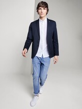 Simple blazer - Men - Black Iris Blue Simple blazer - Men - Black Iris Blue - 3 - TOM TAILOR